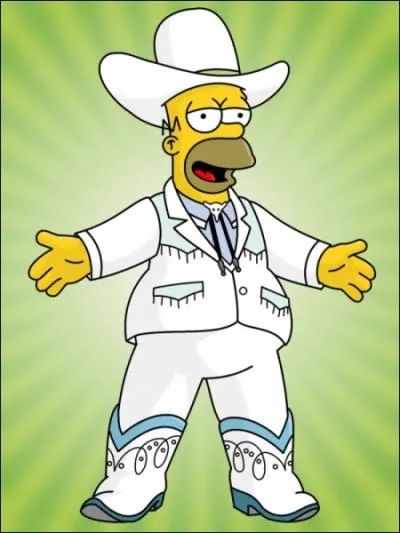Quel est le pseudonyme d'Homer avec cette tenue ?