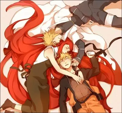 Que se passe-t-il entre Naruto et Ky�bi quand Kushina appara�t ?