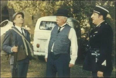 Dans lequel de ces trois films, De Funes tourne-t-il avec Jean Gabin, mais sans Bourvil, d'aprs la photo ?