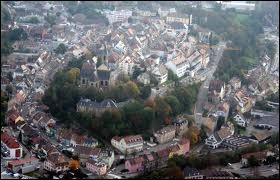 Voici la ville d'Altkirch vue des airs. Quelle en est la rgion ?
