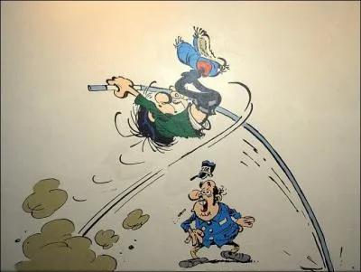 Il le ft lors de la mi-temps du match entre l'ASM Clermont-Auvergne et le Leinster en passant entre les poteaux :