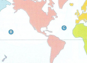 Quiz Identifier continents et ocans sur diffrents planisphres