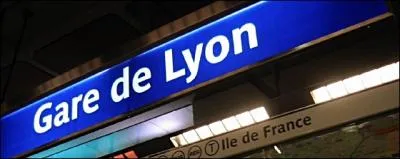 Quelle est la couleur principale de la station  Gare de Lyon  sur la ligne 1 ?