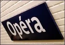 Quel est le code de la station Opra ?