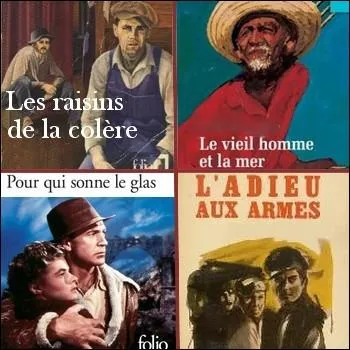 Lequel de ces romans n'est pas d'Ernest Hemingway ?