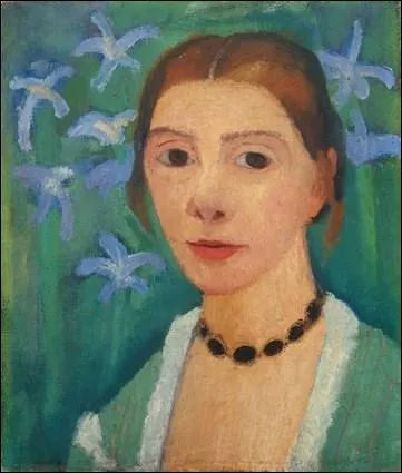 Autoportrait avec iris.