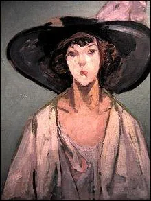 Femme au chapeau.