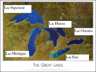 Lequel de ces  Grands Lacs  d'Amrique du Nord est entirement situ aux tats-Unis ?