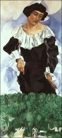 Ce tableau  Belle au col blanc  reprsente sa femme, laquelle ?