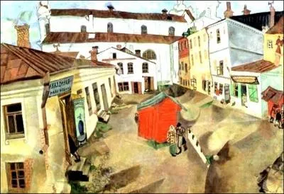 Cette  Place du march  est-elle une oeuvre de Chagall ?