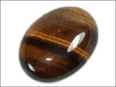 Les tons varient du jaune d'or au marron, avec des effets d'irisation en fonction de la lumire. Cette pierre doit son nom  un animal et s'appelle :