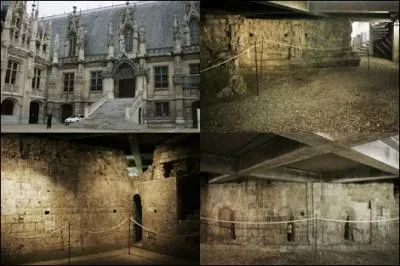 Un joyau du patrimoine mdival juif de Rouen est menac par une construction moderne. Sous quel difice a-t-il t dcouvert?