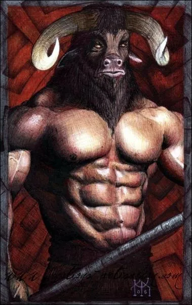 Quel est le nom de la crature mi-homme, mi-taureau ?