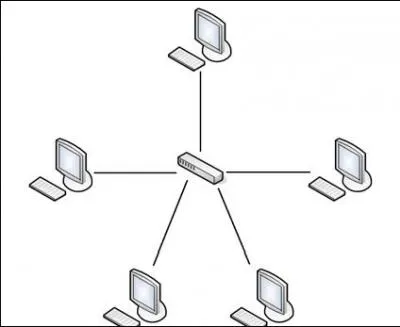Quel nom donne-t-on  la topologie physique qui prsente la configuration comme celle de l'image ?