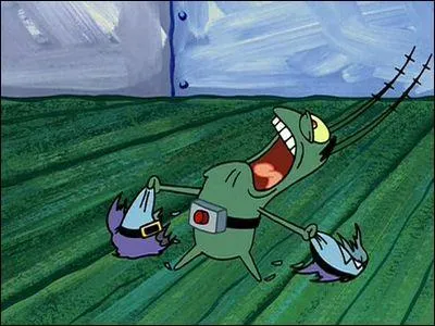 Dans 'plankton patron' pourquoi Krabs appelle Carlo?