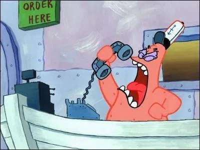 Dans 'la course au titre' combien de temps Patrick s'est comport� comme un imb�cile?