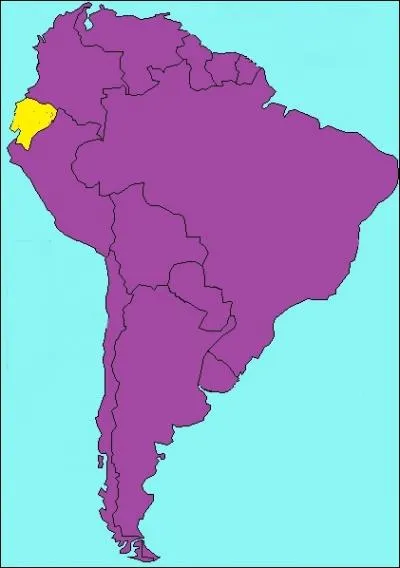 Quel est le nom du pays en jaune ?