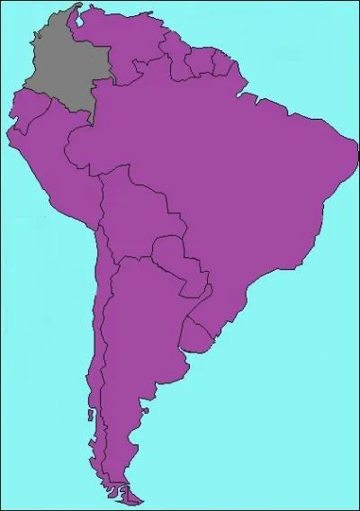 Quel est le nom du pays en gris ?