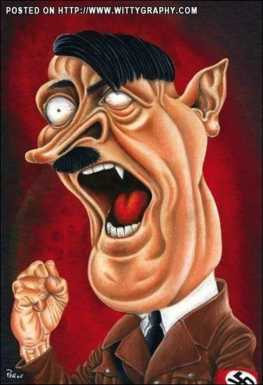 Nul besoin d'ingurgiter du poir pour rire  cette caricature de dictateur dans :