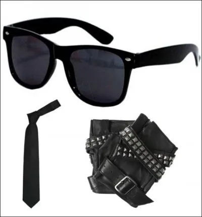  quel crateur de mode vous font penser ces lunettes noires, cette cravate et ces gants ?