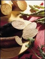 Spcialit bretonne produite avec des chaudins de porc, fume au bois de htre, sche puis cuite :