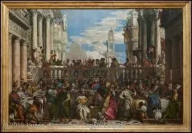 Quelle grande huile sur toile, expose  l'origine au monastre San Giorgio Maggiore de Venise, est l'oeuvre de Paul Vronse ?