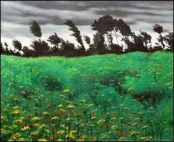 Qui a peint Le champ fleuri ?