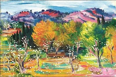 Qui a peint Arbres en fleurs ?