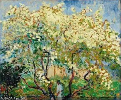 Qui a peint Arbres en fleurs ?