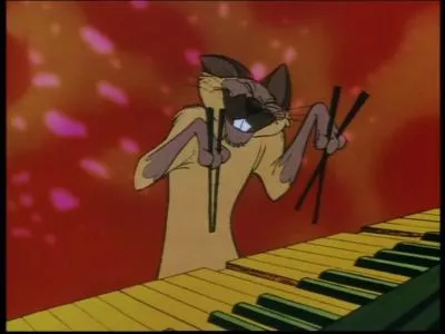 Comment se prnomme le batteur et pianiste du groupe de Scat Cat ?