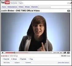 Justin poste ses vidos sur ... ?