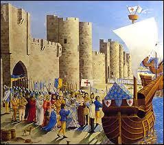 Quelle ville de Camargue, base navale de ses départs en croisade, décide-t-il de fortifier ?