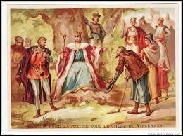 Saint Louis affermit la justice royale où le souverain apparaît comme « le justicier suprême».Selon l'imagerie populaire sous quel arbre rendait-il la justice ?