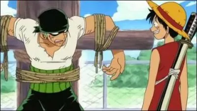 Quelle est la 1re personne  combattre Luffy et Zoro ?