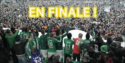 Contre quelle quipe l'ASSE va-t-elle jouer la finale de la Coupe de la Ligue (mars 2013) ?