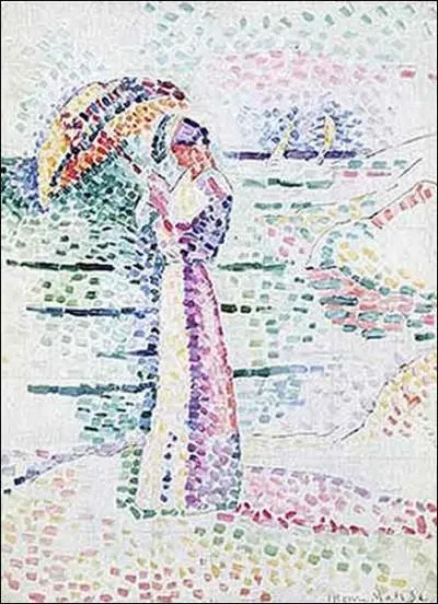 Qui a peint Femme  l'ombrelle ?