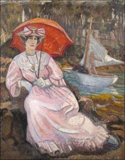 Qui a peint Jeune femme  l'ombrelle ?