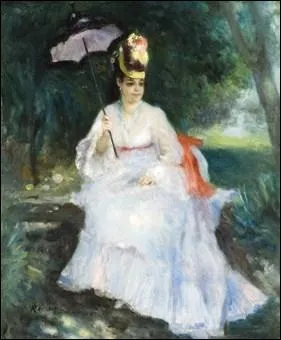 Qui a peint Femme  l'ombrelle assise ?