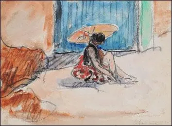 Qui a ralis cette femme  l'ombrelle ?