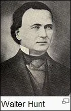 Hunt Walter. 1795-1859. Etats-Unis. A 54 ans, en tordant un bout de grillage, il mit au point une invention dont il vendit le brevet pour 400 $ :