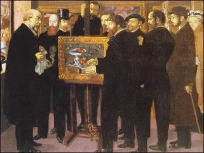 A qui doit-on ce tableau rendant hommage  Paul Czanne et expos  la Galerie Nationale des Beaux-Arts en 1901 ?