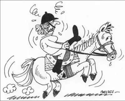 Lorsque je passe d'un ct  l'autre de mon poney, je passe par :