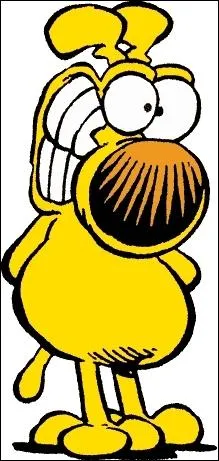 Comment se nomme ce chien jaune, qui est la hantise des facteurs ?