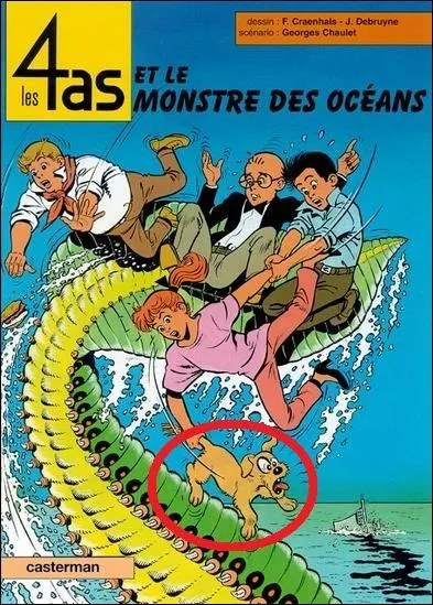 Dans la srie  les 4 as  comment se nomme le chien ?