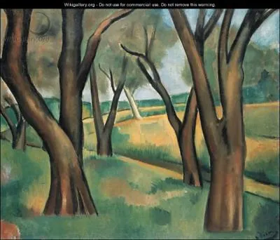 Est-ce Otto Mueller qui a peint Arbres  Cagnes ?