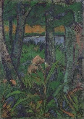 Est-ce Otto Mueller qui a peint Bois avec fleurs ?