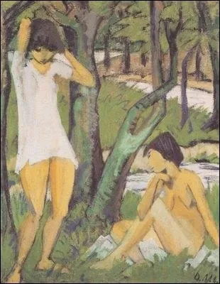 Est-ce Otto Meller qui a peint Après le bain ?