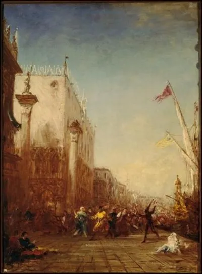 Carnaval � Venise, quai des esclavons.