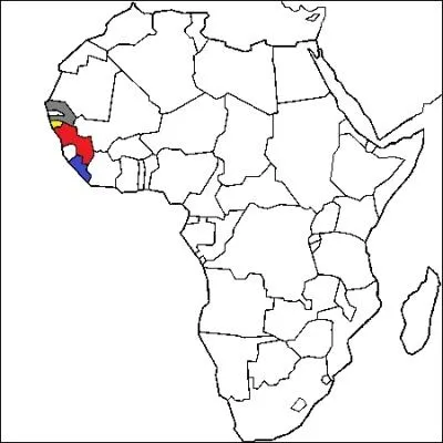 Le pays en jaune (cliquer sur l'image pour l'agrandir) c'est :