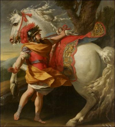 Si Alexandre le Grand a pu dire  Veni, vidi, vici , c'est parce qu'il a remport ses batailles haut la main. Mais on oublie que son cheval en a bav. Quel est le nom de ce cheval ?